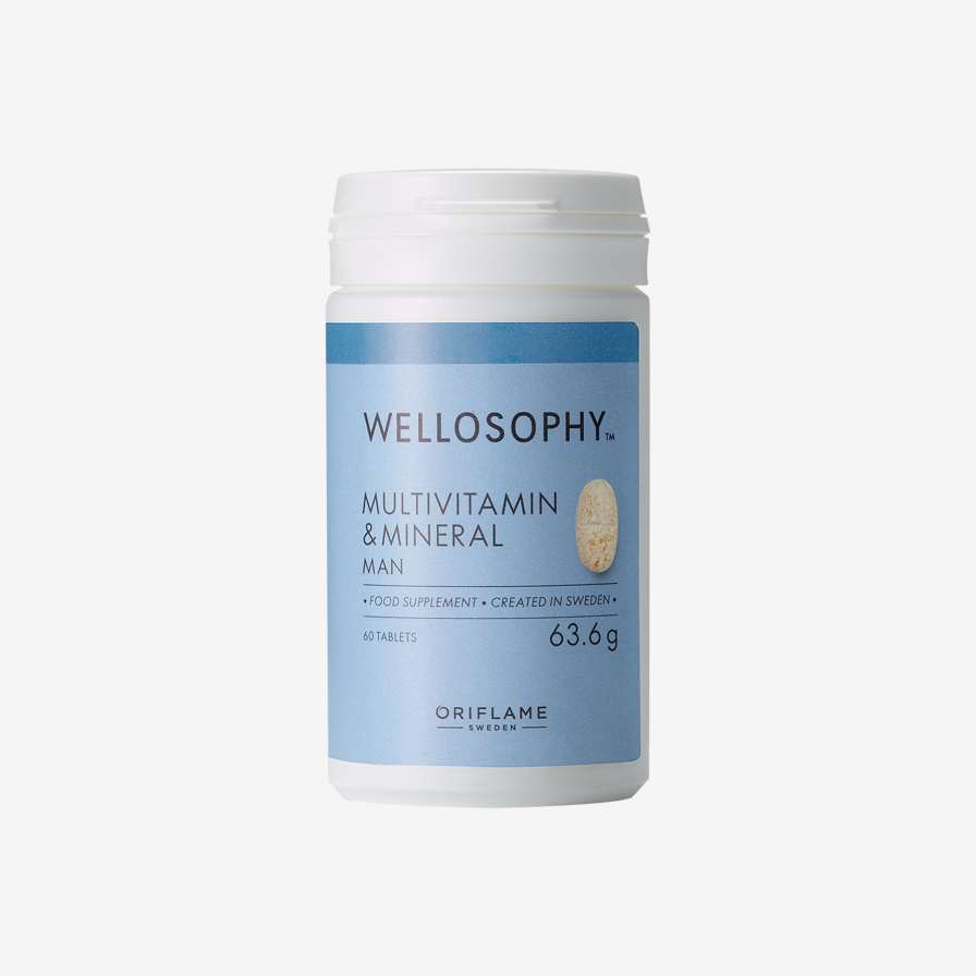 Wellosophy Multivitamin és ásványi anyagok étrend-kiegészítő tabletta férfiaknak