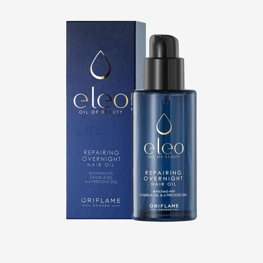 Нічна відновлювальна олія-еліксир для волосся Eleo