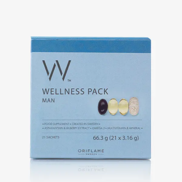 una caja azul con una etiqueta azul