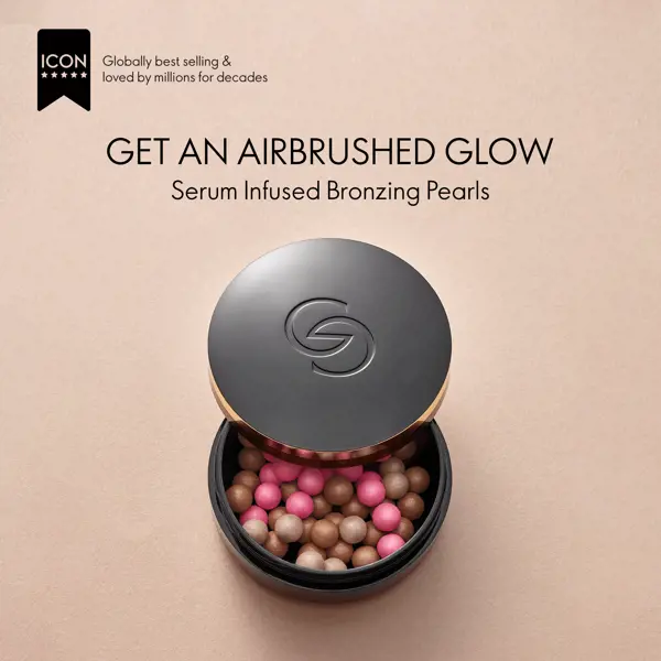 a container of makeup pearls