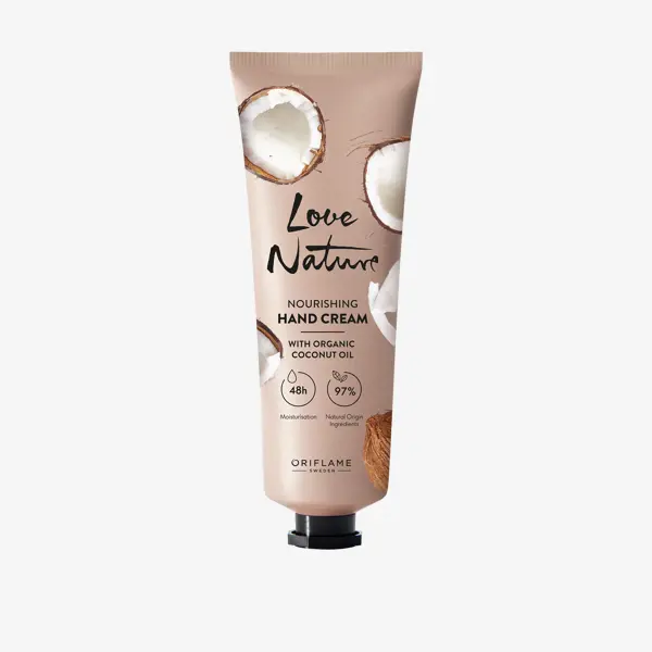 Creme de Mãos Nutritivo com Óleo de Coco Biológico Love Nature
