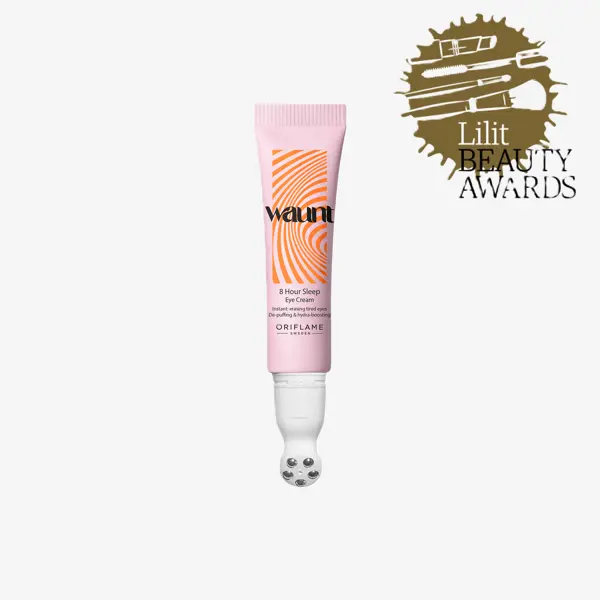 roosa tuub oranži ja musta tekstiga