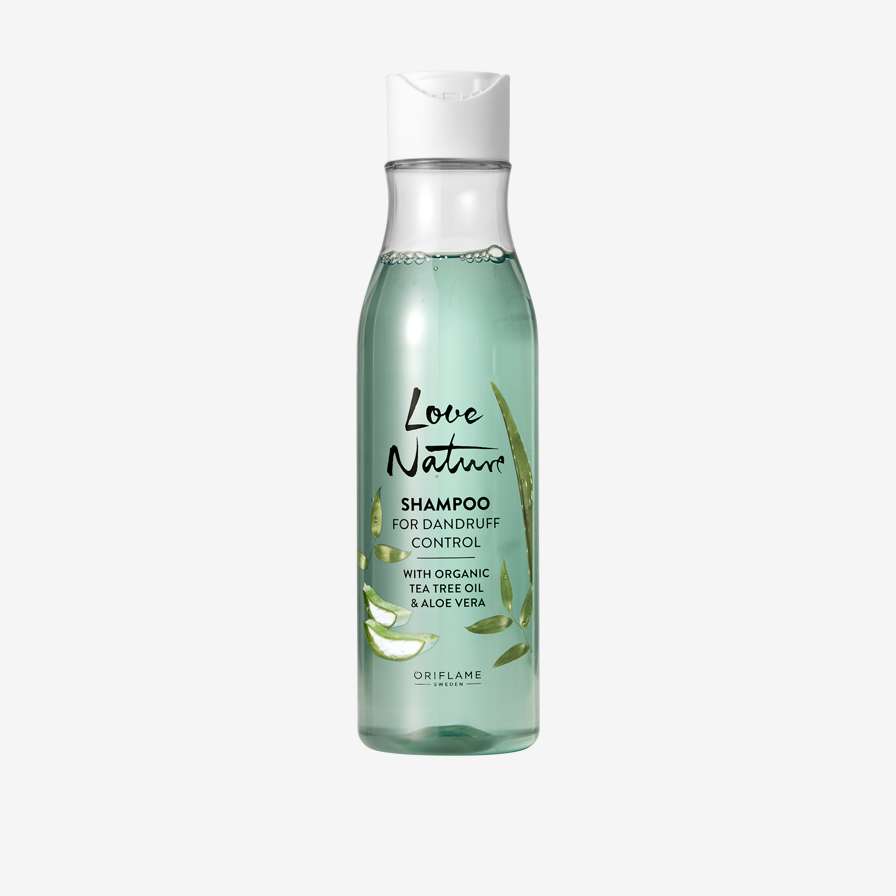Şampon anti-mătreaţă cu ulei din arbore de ceai & aloe vera organică Love Nature