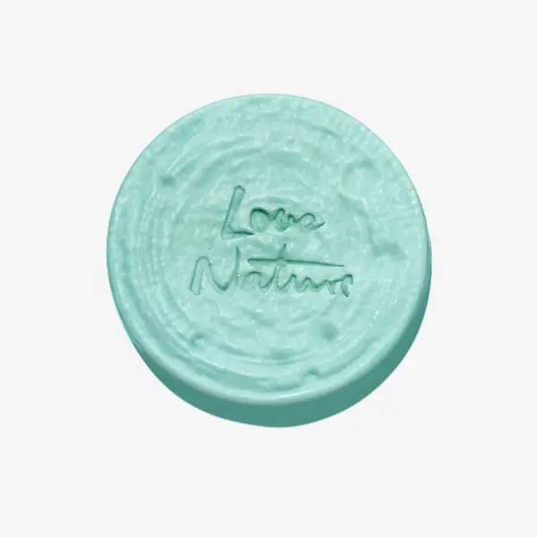 een blauw rond voorwerp met tekst erop