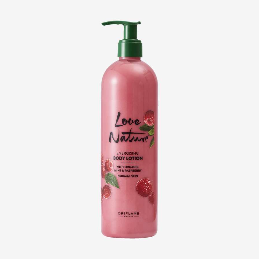 Energising Body Lotion with Organic Mint & Raspberry