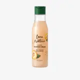 une bouteille de liquide avec un bouchon vert