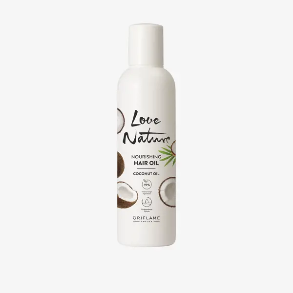Ulei de păr hrănitor cu ulei de nucă de cocos Love Nature