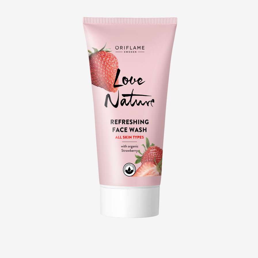 Refreshing Face Wash with Organic Strawberry