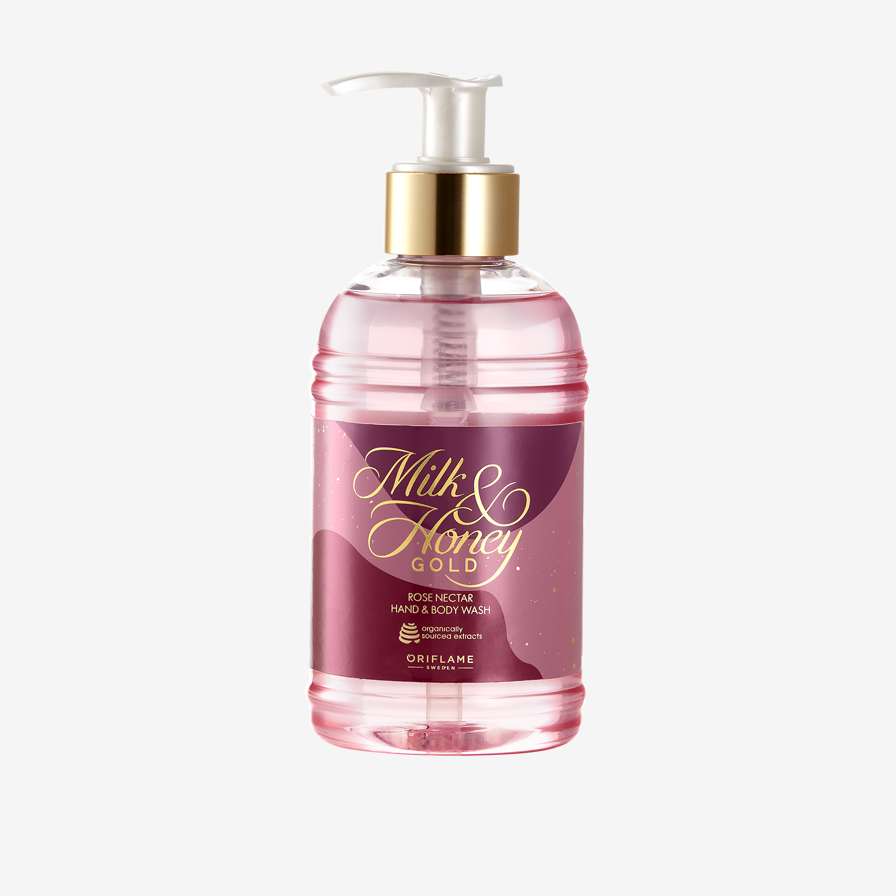 Жидкое мыло для рук и тела с розовым нектаром Milk & Honey Gold