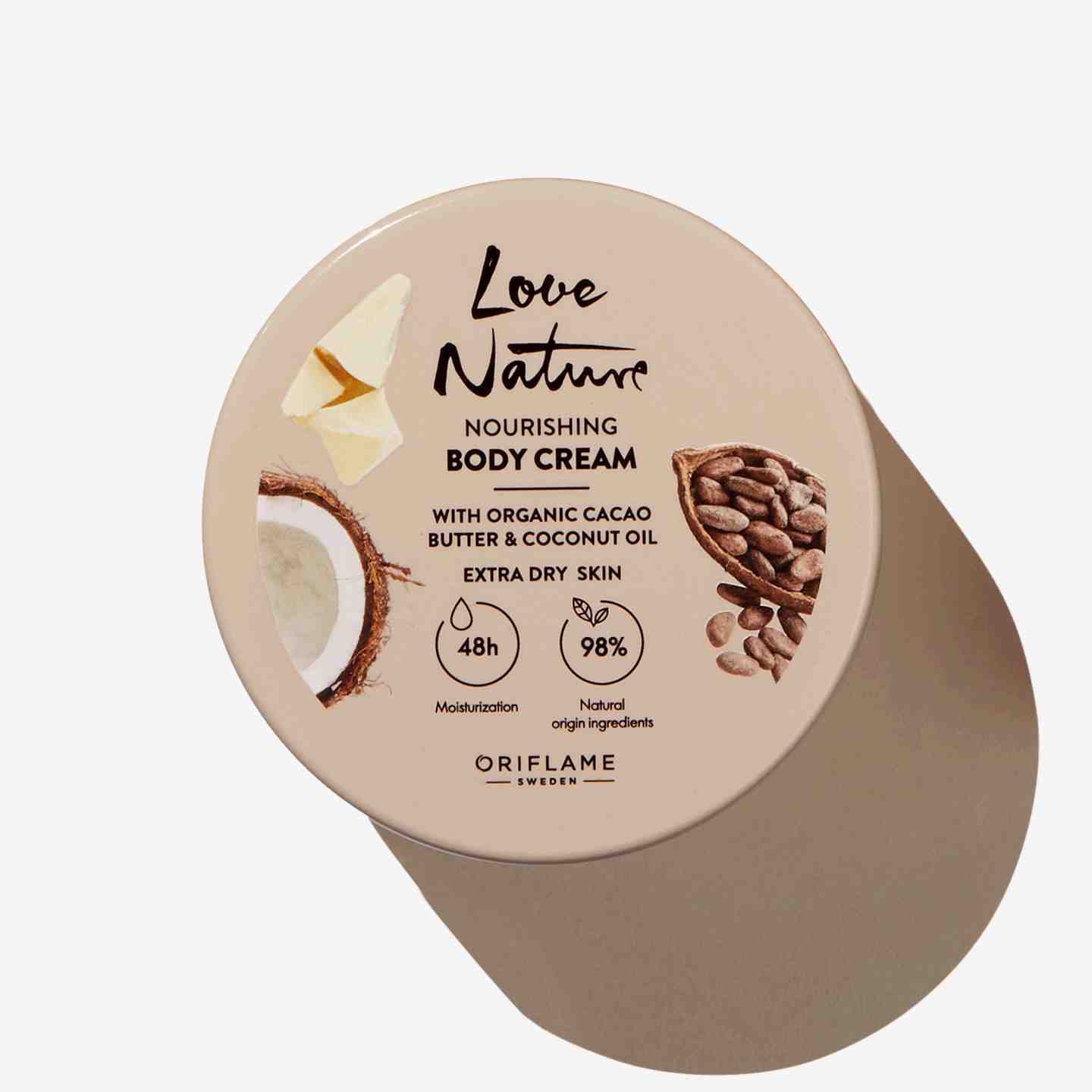 Nourishing Body Cream with Organic Cacao Butter & Coconut Oil