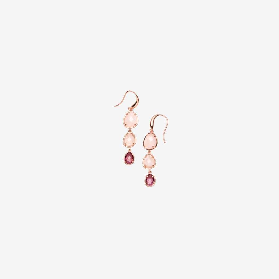 Hues Rose Quartz Earrings