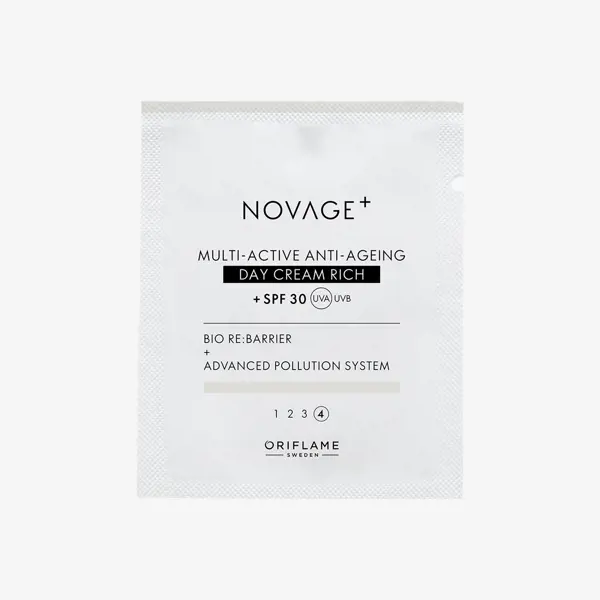 Насыщенный мультиактивный дневной крем Novage+ SPF 30 (пробник)