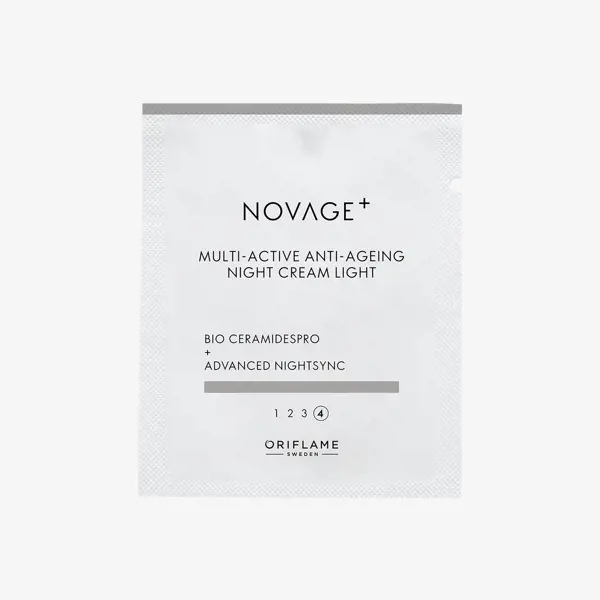 Лёгкий мультиактивный ночной крем Novage+ (пробник)
