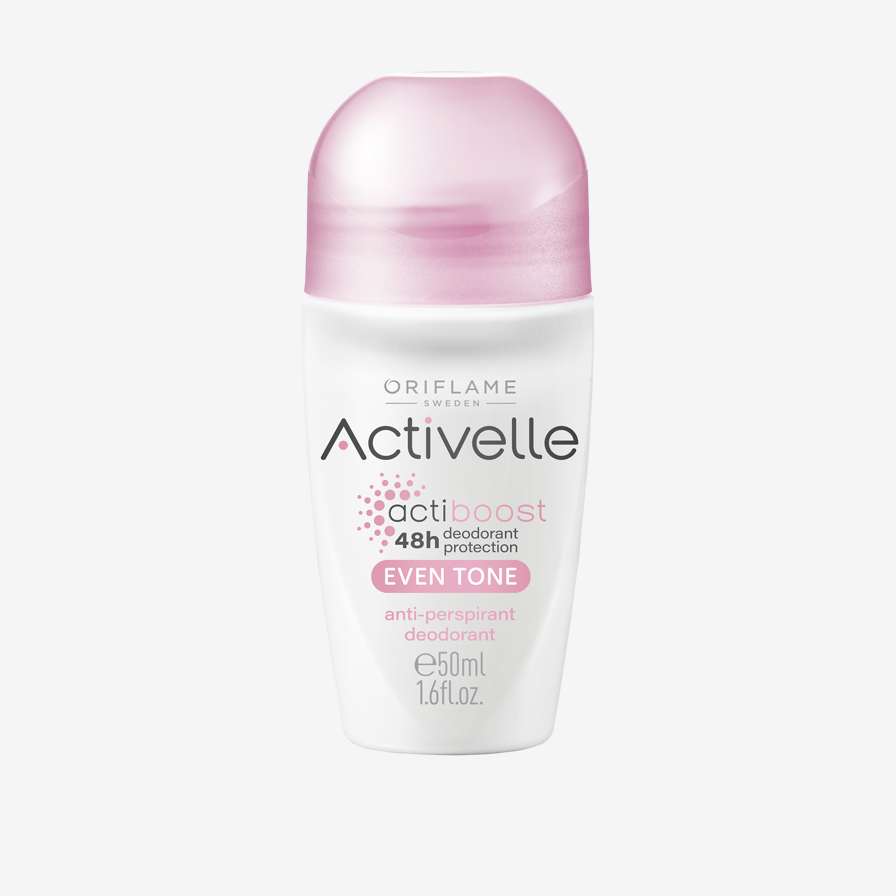 Activelle bərabər dəri tonu təsiri ilə diyircəkli dezodorant-antiperspirant