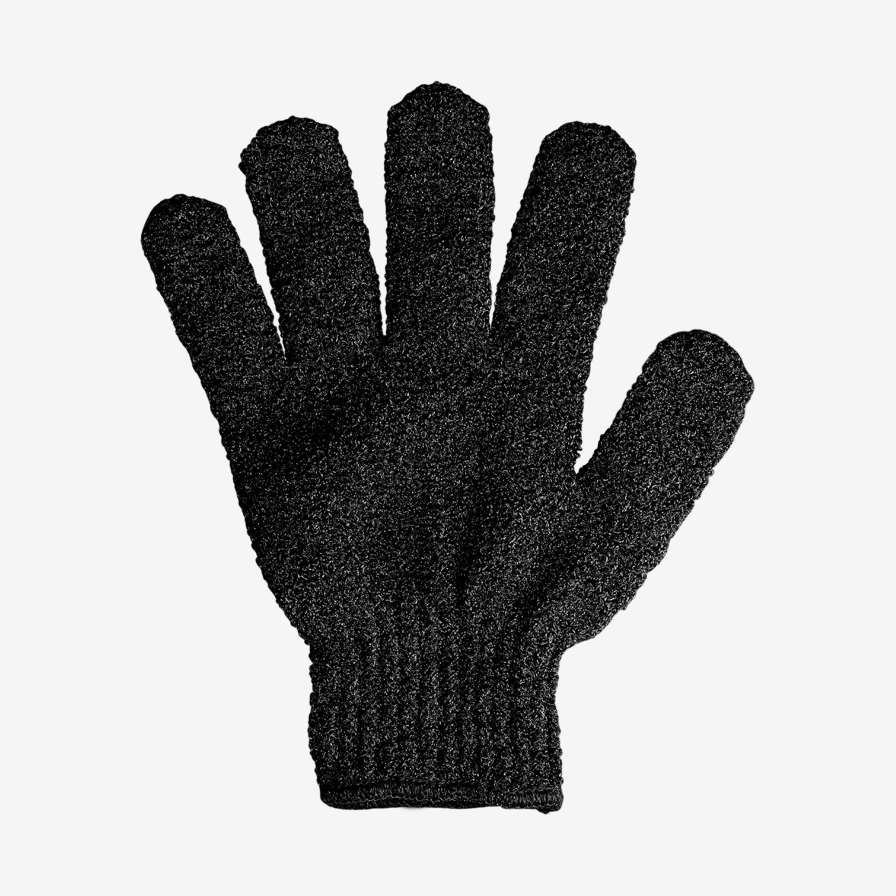 Peelingová rukavice s aktivním uhlím