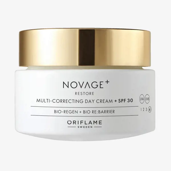 Crema de Día Restauradora Multi-Correctora FPS 30 Novage+
