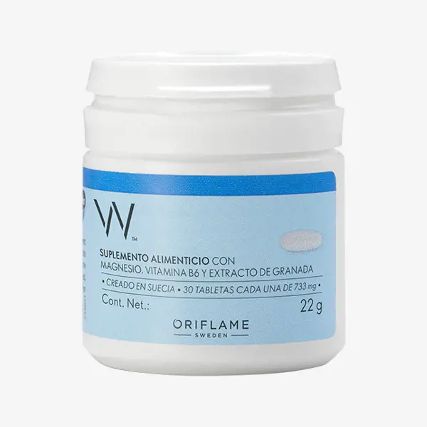 Suplemento Alimenticio con Magnesio, Vitamina B6 y Extracto de Granada*