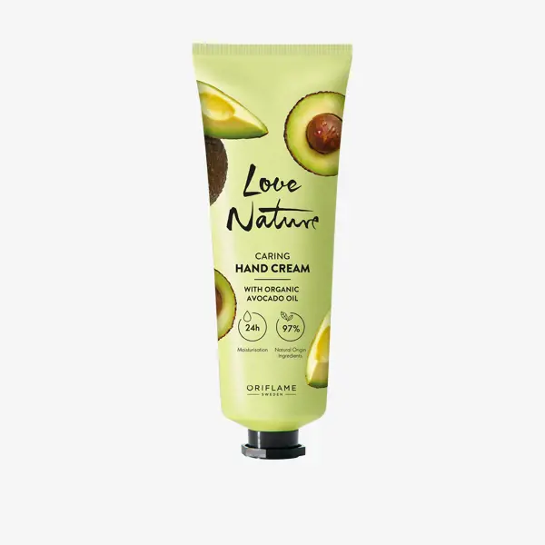 Crema para Manos Hidratante con Aceite de Palta Orgánico Love Nature