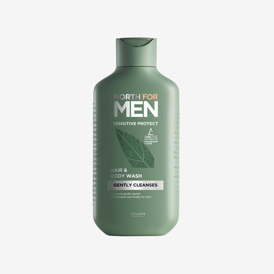 თმის და ტანის შამპუნი მგრძნობიარე კანისთვის North For Men Sensitive Protect (ნორს ფო მენ სენსითივ ფროთექთ)