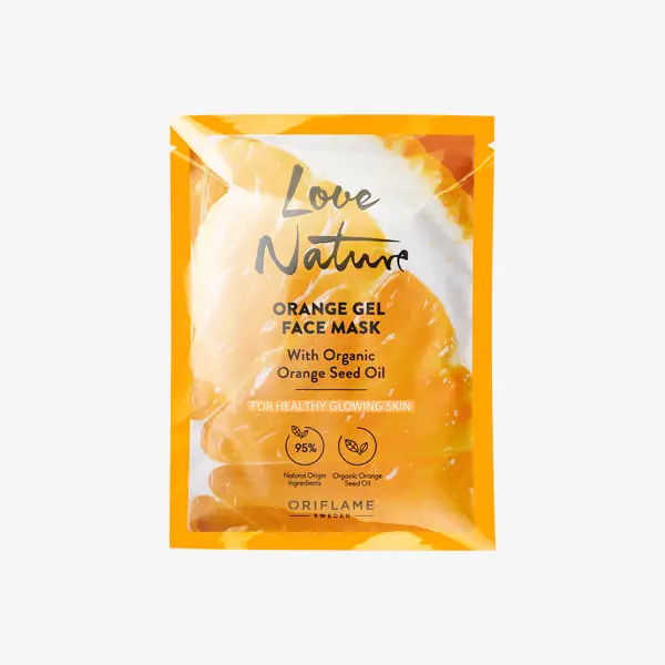 Mascarilla Facial en Gel con Aceite de Semillas de Naranja Orgánica Love Nature
