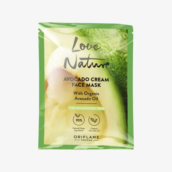 Mască cremoasă pentru faţă cu ulei de avocado organic Love Nature