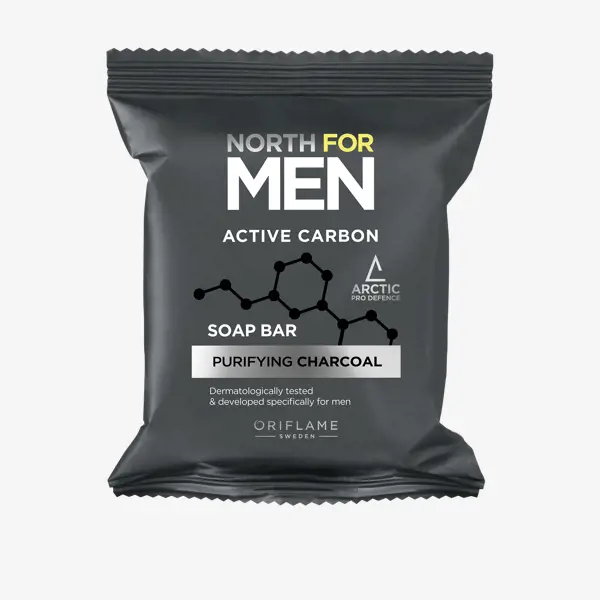 North For Men Active Carbon szappan