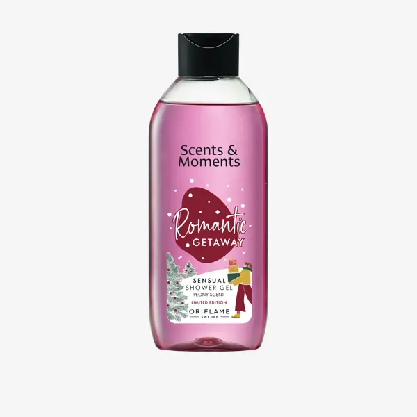 Чувственный гель для душа с пионом Scents & Moments. Праздничный выпуск