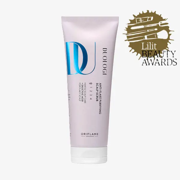 valge tuub sinise tekstiga