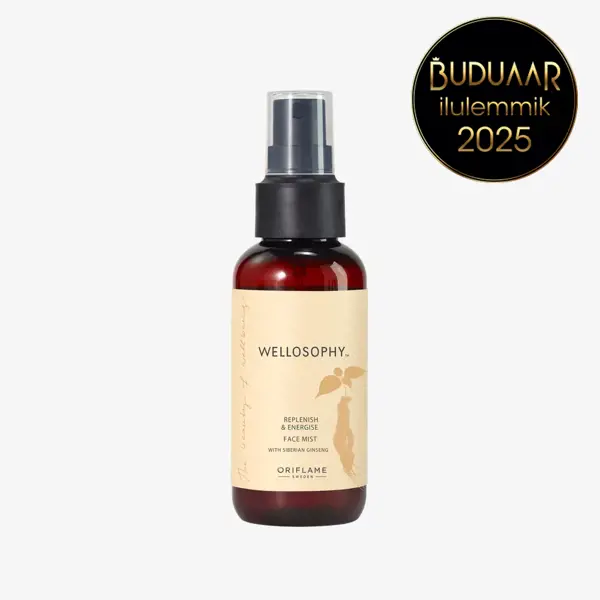 Wellosophy Replenish & Energise izsmidzināms līdzeklis sejai
