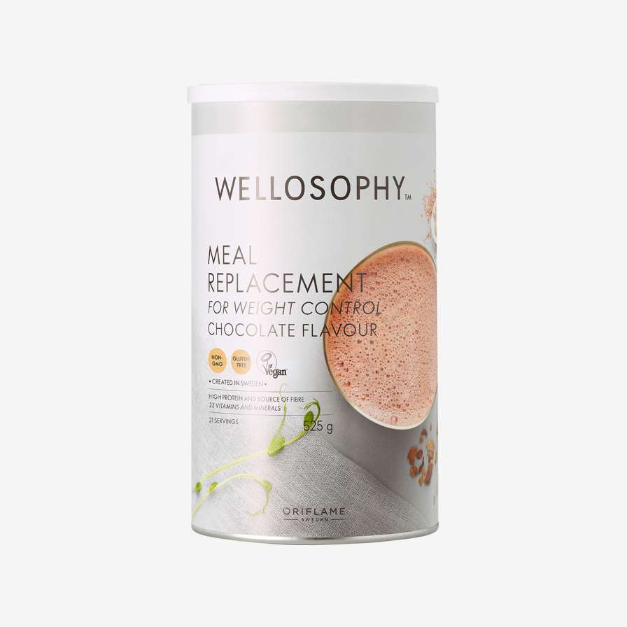 Заместващ хранене шейк за контрол на теглото - шоколад Wellosophy