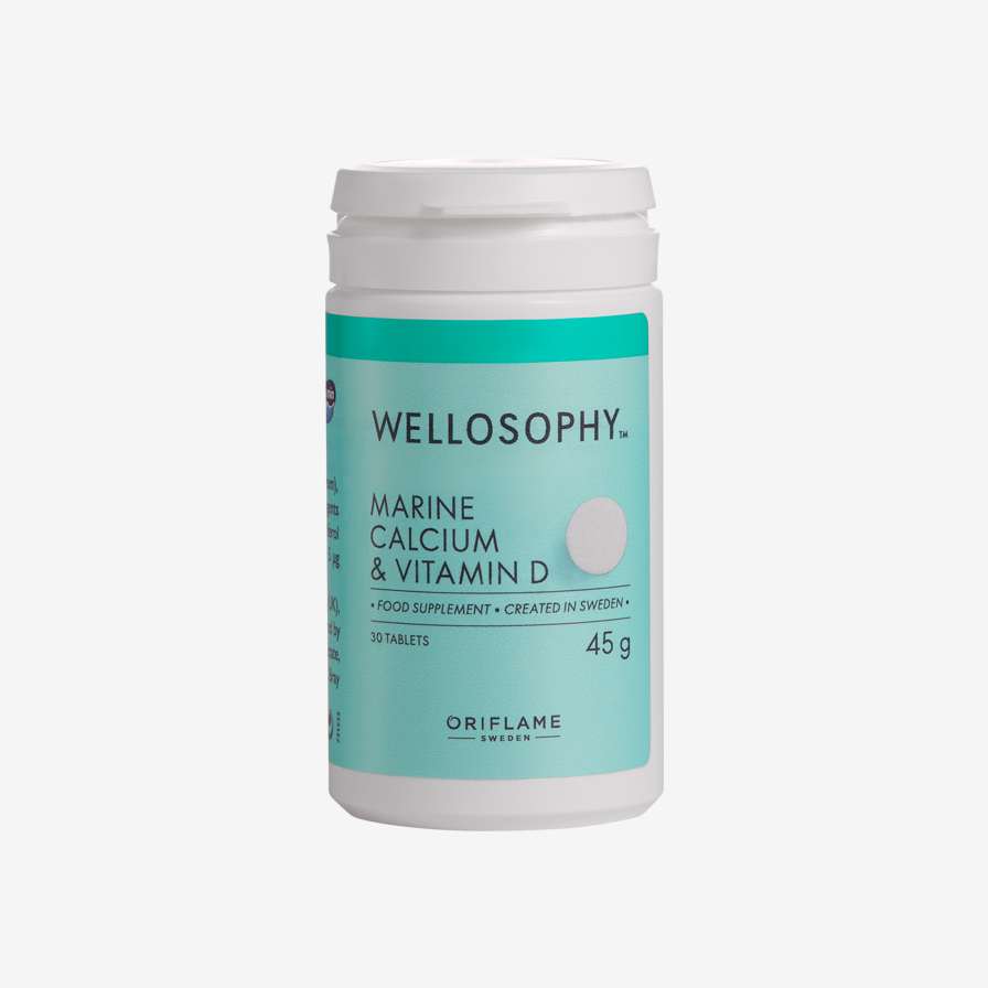 Wellosophy Marine Calcium & Vitamin D -kalsium- ja D-vitamiini -ravintolisä