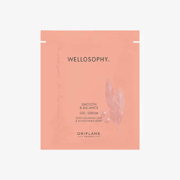 un emballage rose avec du texte et des feuilles