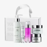 bir qrup krem və losyon şüşə