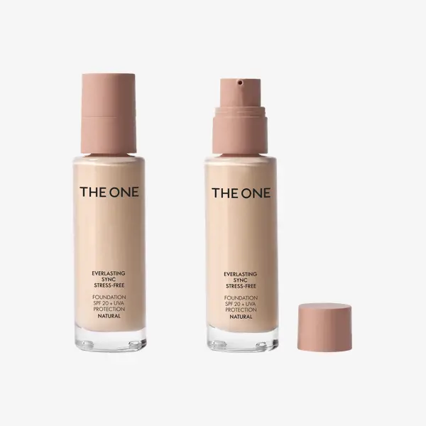 Maquillaje Stress-Free Everlasting Sync SPF 20 + Protección UVA Natural THE ONE