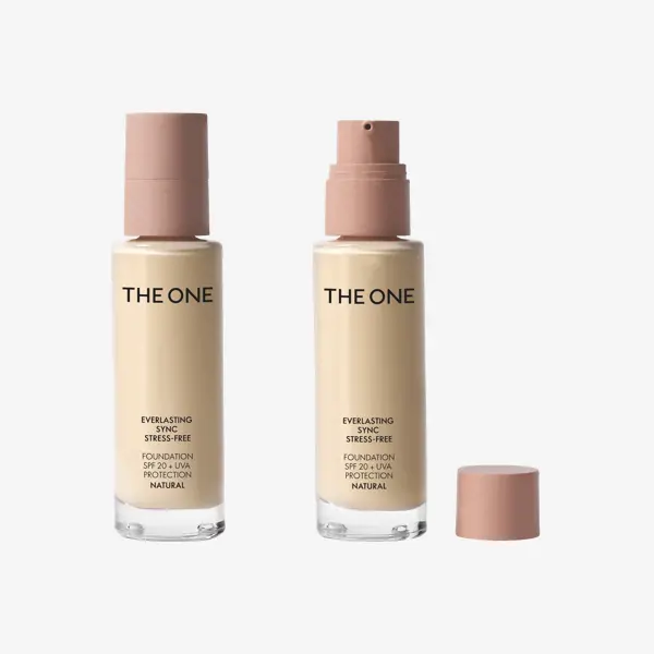 Base de Maquillaje Stress-Free Everlasting Sync FPS 20 + Protección UVA Natural THE ONE