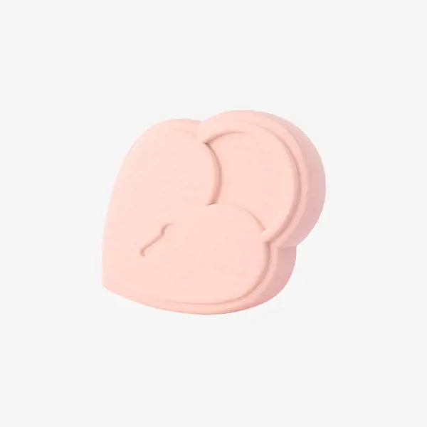 a pink heart shaped object