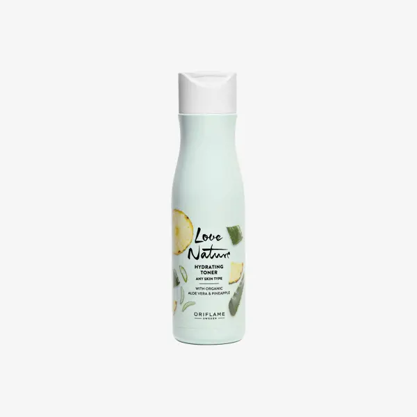 Love Nature Hydrating Тоник со органска алое вера и ананас