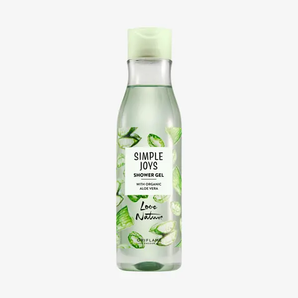 Simple Joys Shower Gel with Organic Aloe Vera Love Nature