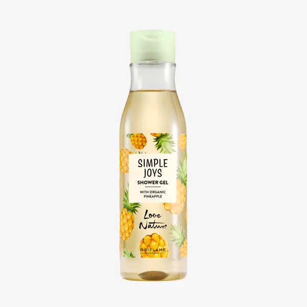Simple Joys Shower Gel with Organic Pineapple Love Nature