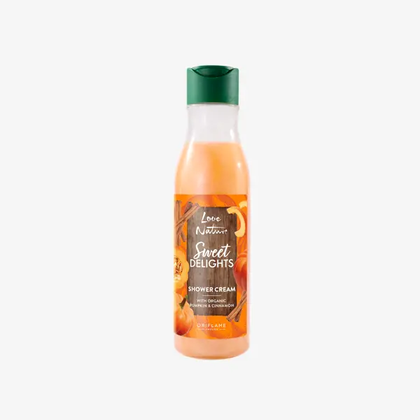 Crema de Ducha con Calabaza y Canela Orgánicas Sweet Delights Love Nature