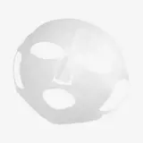 a white mask with holes