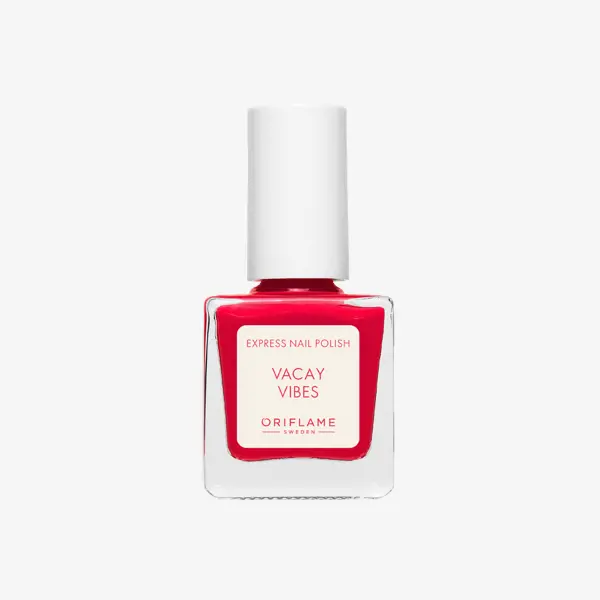 a red nail polish bottle