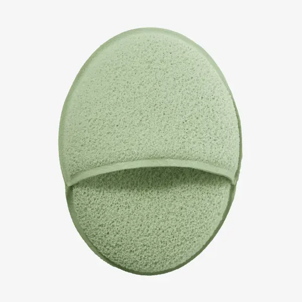 zelena sunđera sa belom pozadinom