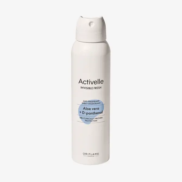 o sticlă albă de spray de corp