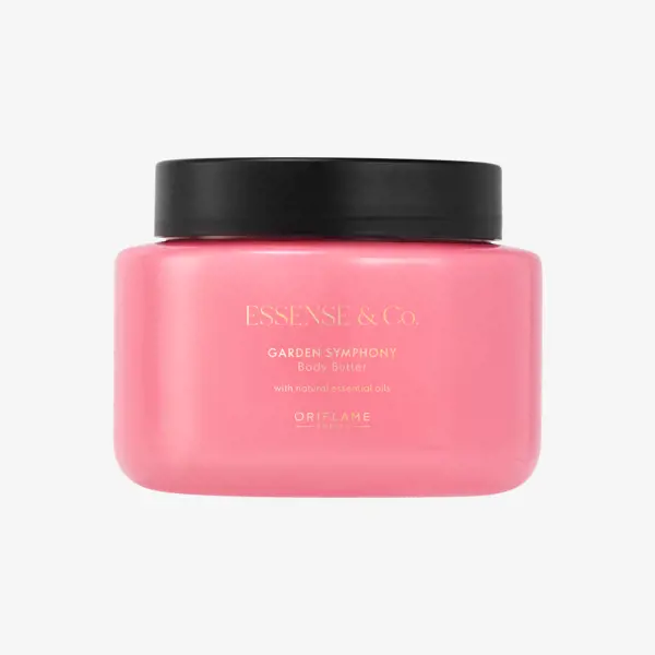 розов контейнер с черен капак