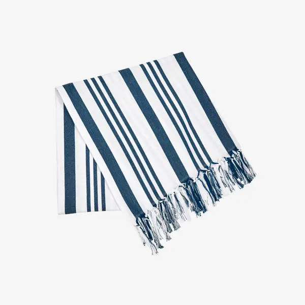 ręcznik w niebiesko-białe paski
