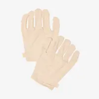 a pair of white gloves
