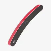 a black and red nail file