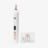 un dispozitiv alb cu un vârf roz