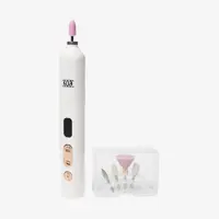 a white device with a pink tip